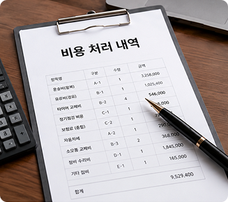비용 처리 내역